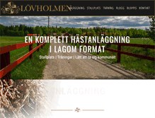 Tablet Screenshot of lovholmen.se